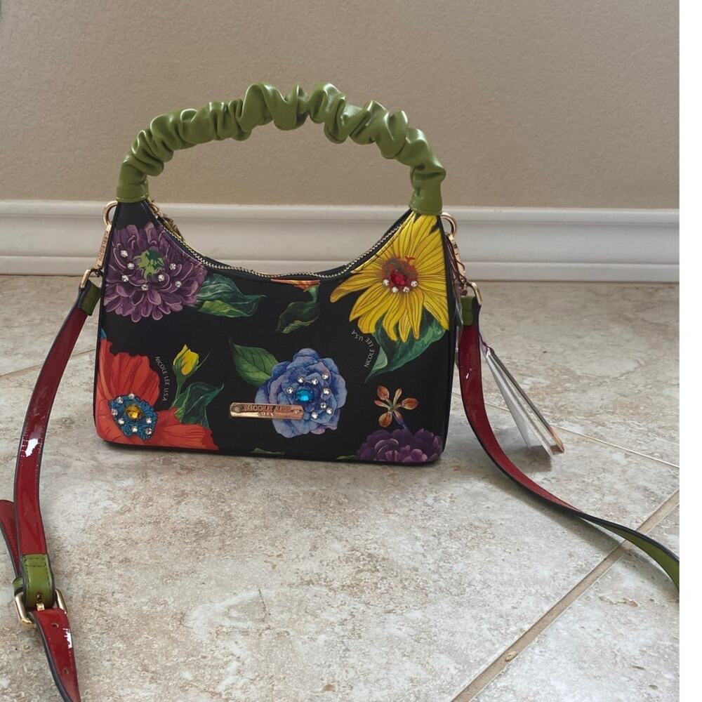 Nicole Lee floral crossbody purse